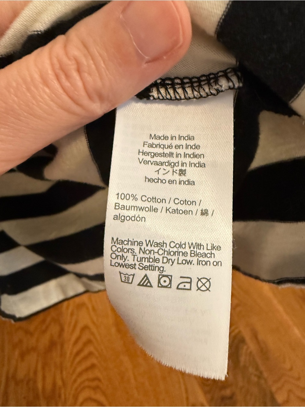 J.Crew Vintage jersey puff-sleeve T-shirt in stripe Size Medium - Picture 4 of 9